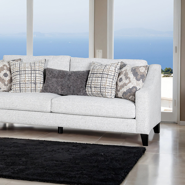 Furniture Of America Turnham Transitional White/Black Sofa Model FM61112WH-SF