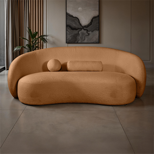 Furniture Of America Brevik Contemporary Terracotta Brown Sofa Model FM61116BR-SF
