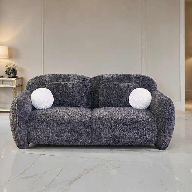 Furniture Of America Previti Contemporary Dark Gray Loveseat Model FM61117DG-LV