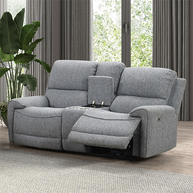Furniture Of America Morcote Contemporary Gray Power Loveseat Model FM62001GY-LV-PM