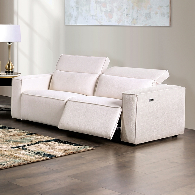 Furniture Of America Treharris Contemporary White Power Loveseat Model FM62002WH-LV-PM-PK