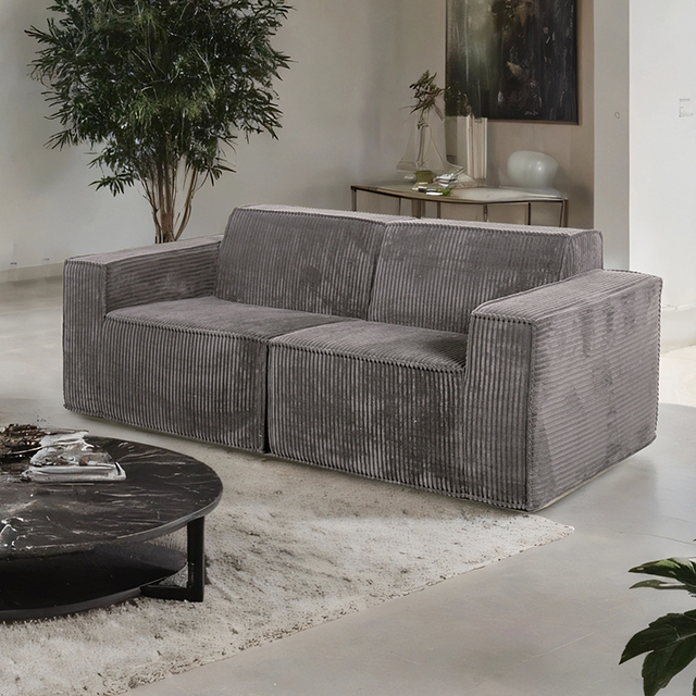 Furniture Of America Kimara Contemporary Dark Gray Loveseat (Compressed Foam) Model FM62100DG-LV-PK