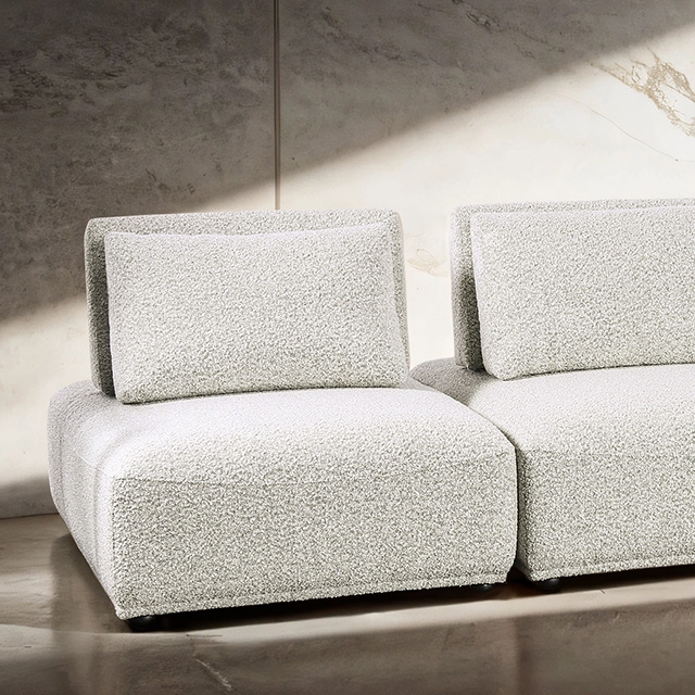 Furniture Of America Stavanger Contemporary Light Gray 3-Seater Model FM63001LG-A