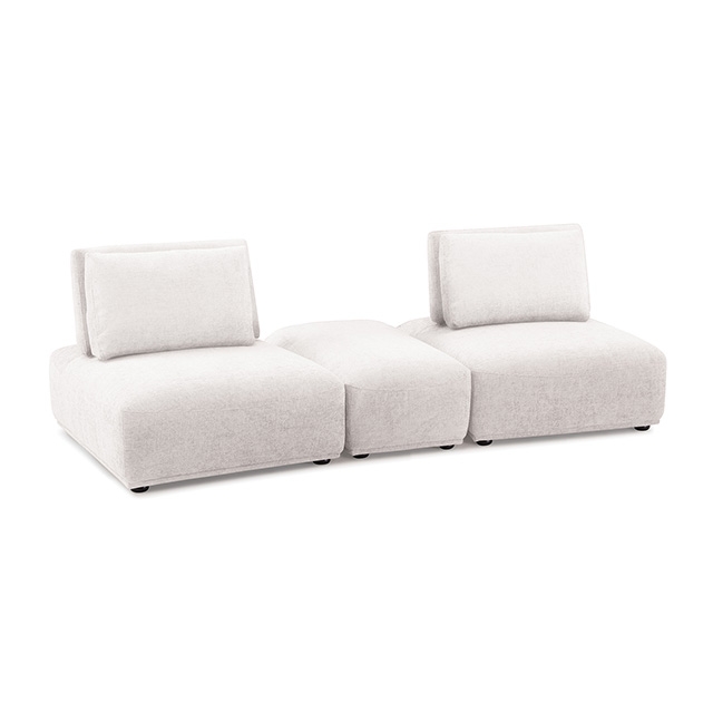Furniture Of America Stavanger Contemporary White 2-Seater W/ Rect Ot Model FM63001WH-E