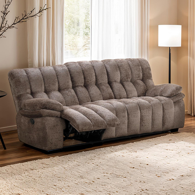 Furniture Of America Hieronymus Transitional Dark Brown Manual Sofa Model FM64001DB-SF-M