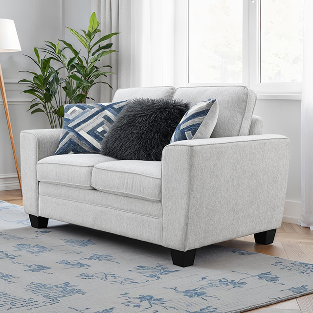 Furniture Of America Enea Transitional Light Gray Loveseat Model FM64009LG-LV
