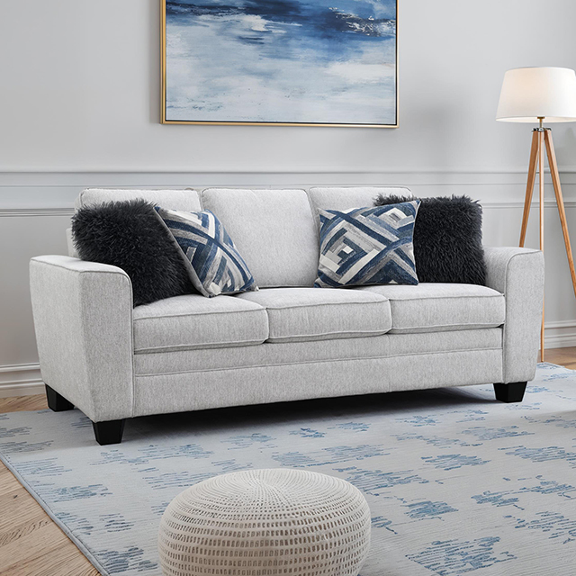 Furniture Of America Enea Transitional Light Gray Sofa Model FM64009LG-SF