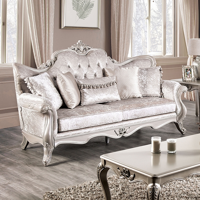 Furniture Of America Acapulco Traditional Off-White Sofa Model FM65001WH-SF