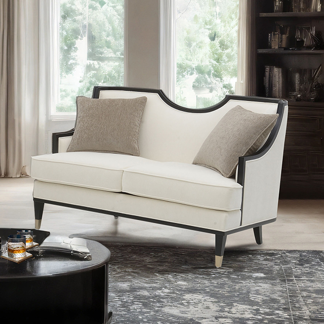 Furniture Of America La Salle Traditional White Loveseat Model FM67005WH-LV