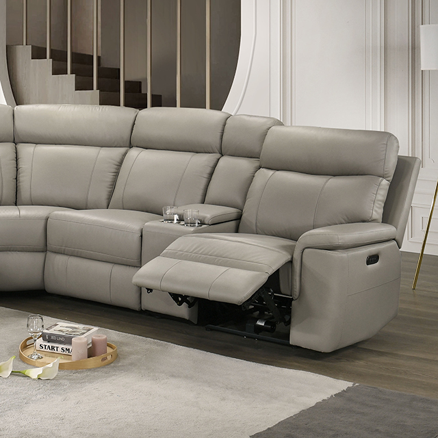 Furniture Of America Oliverus Transitional Taupe Power Sectional Model FM69009TP-SECT-PM