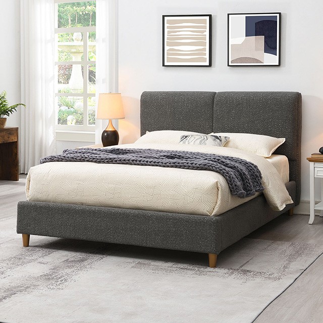 Furniture Of America Stavern Contemporary Gray Bed Model FM71000GY-Queen Bed