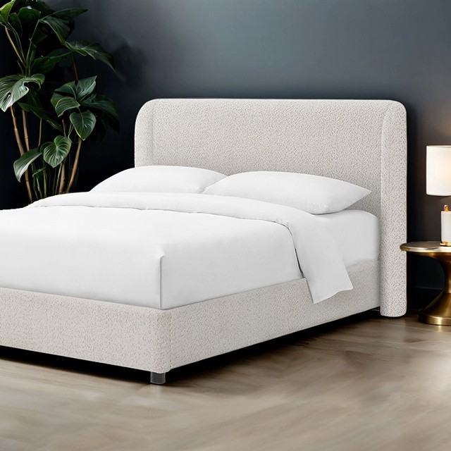 Furniture Of America Laverni Contemporary White Bed Model FM71003WH-Queen Bed