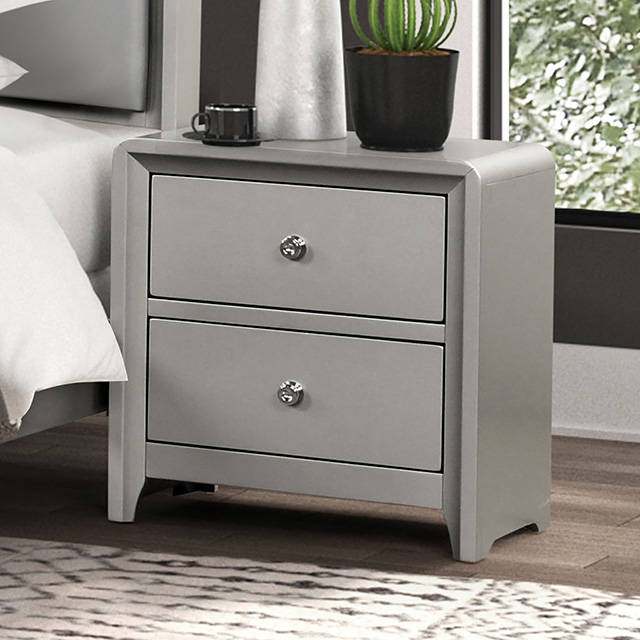 Furniture Of America Bryne Contemporary Champagne Nightstand Model FM7170CPN-N