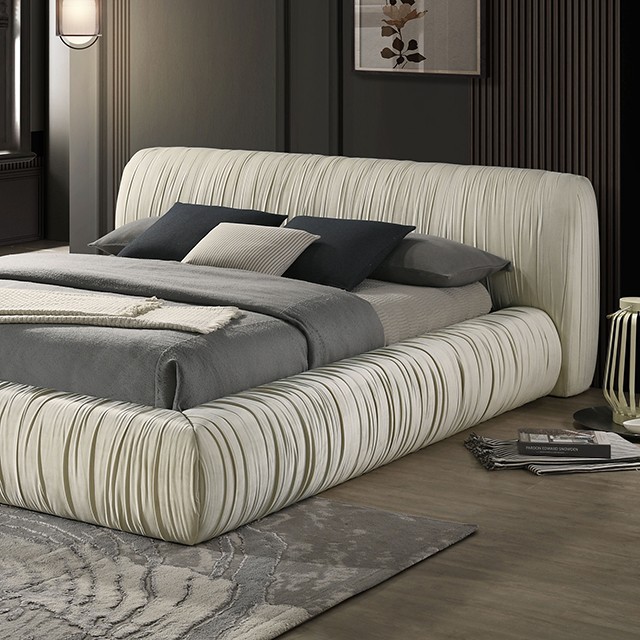 Furniture Of America Palmdale Contemporary Ivory Bed Model FM72006IV-Queen Bed