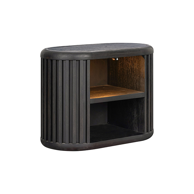 Furniture Of America Hildesheim Modern Contemporary Black Nightstand Model FM73000BK-N2