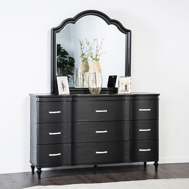 Furniture Of America Melodi Parc Glam Black Dresser Model FM7416BK-D