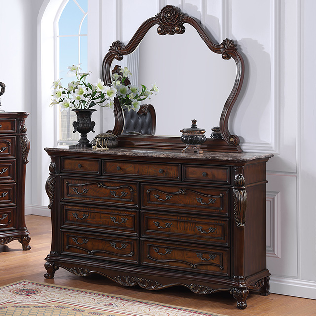 Furniture Of America Ventresca Traditional Dark Cherry Dresser Model FM7635CH-D