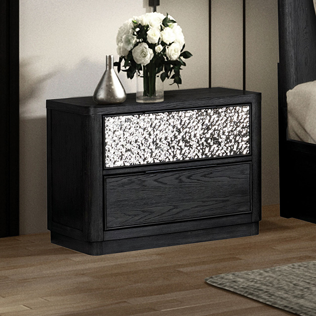 Furniture Of America Sterling West Modern Contemporary Ash Gray 2-Drawer Nightstand Model FM79001ES-N2