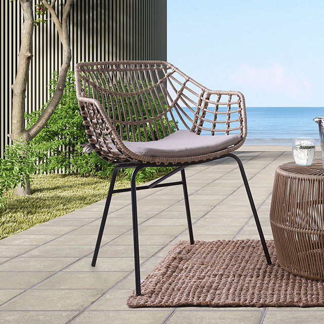 Furniture Of America Livana Contemporary Natural Outdoor Chair (2/Ctn) Model FM80002NT-CH-2PK