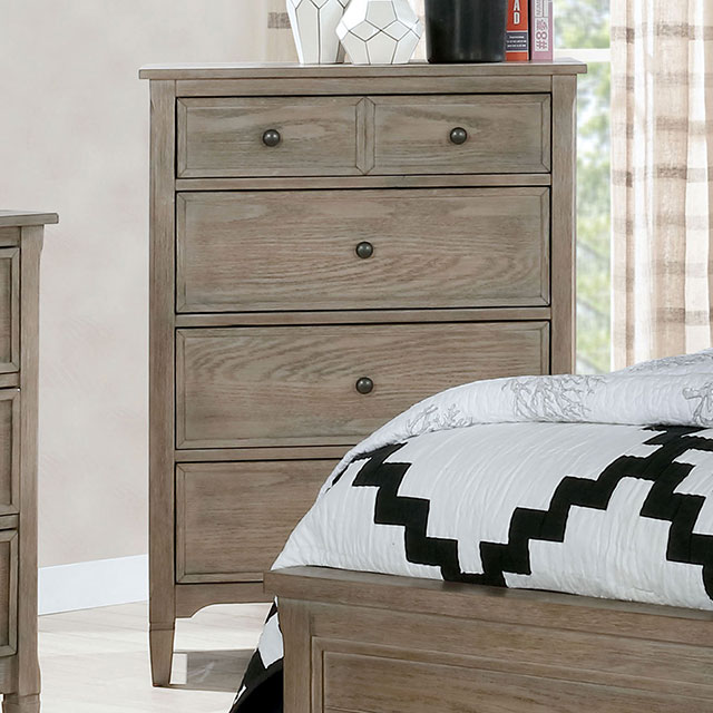 Furniture Of America Vevey Transitional Wire-Brushed Warm Gray Chest Model FOA7175C