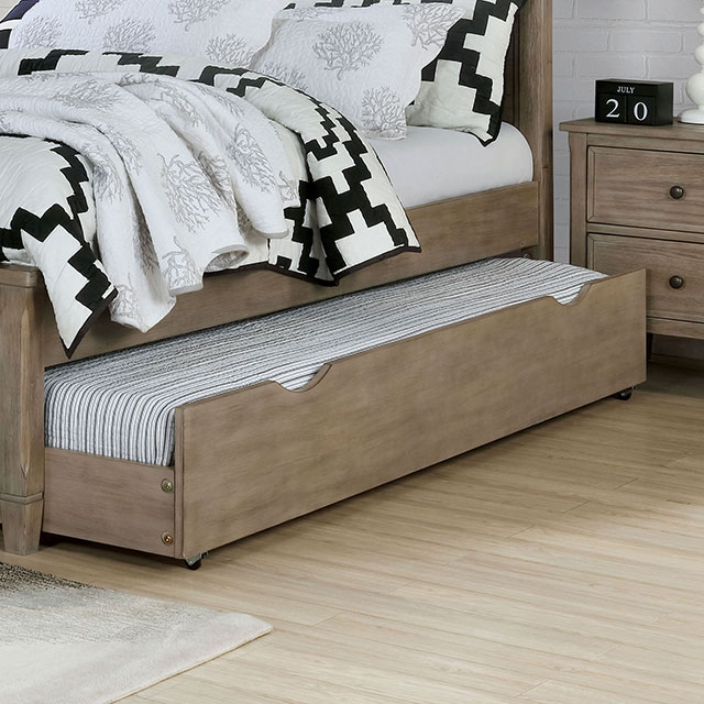 Furniture Of America Vevey Transitional Wire-Brushed Warm Gray Trundle Model FOA7175TR