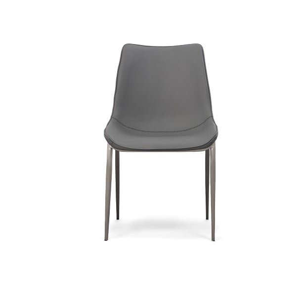 LA Furniture Frasier Modern Grey Eco-Leather Dining Chair (Set of 2) VGHR3505-GRY Contemporary Style by Vig Furnitrue Number 77701Z Catch Home Goods