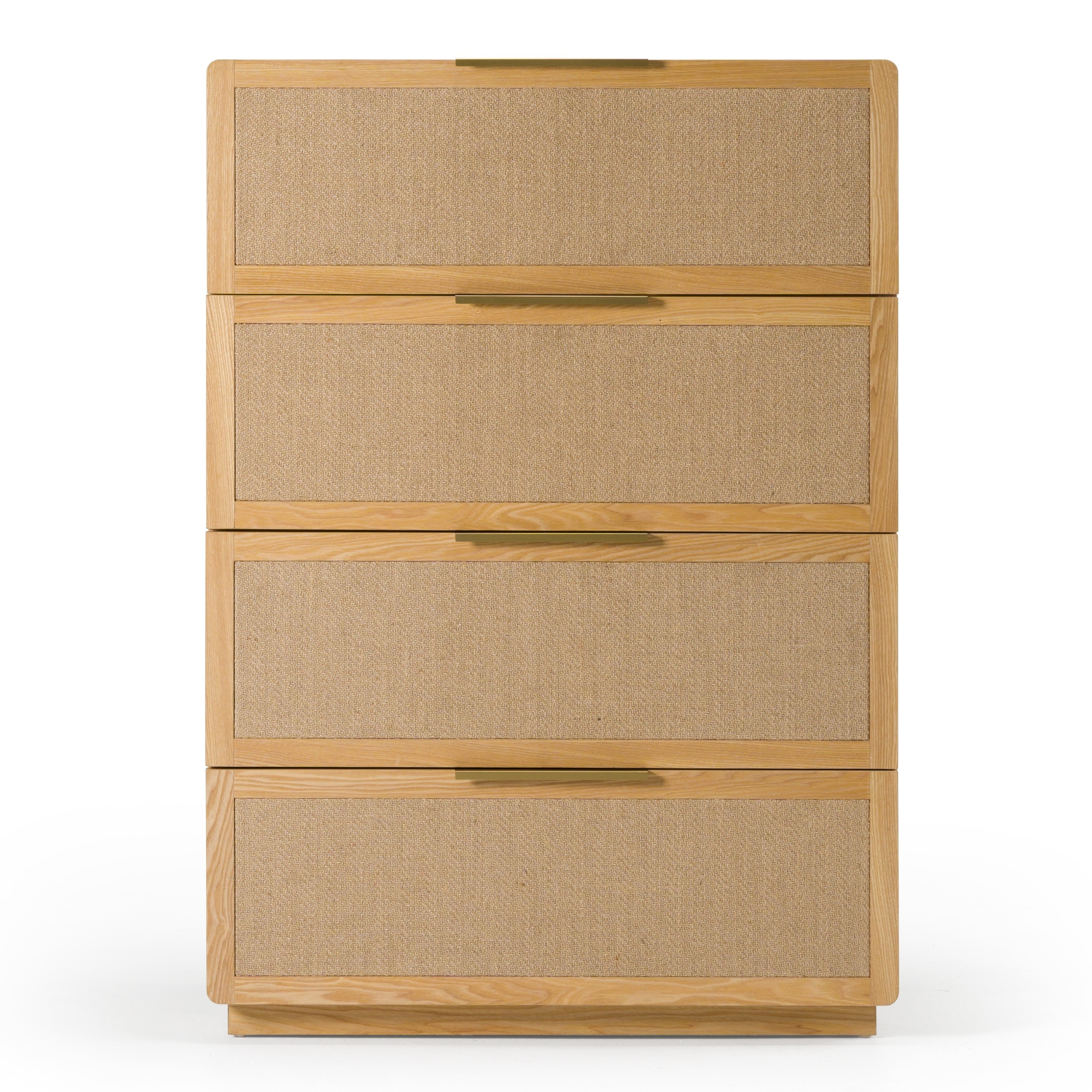 LA Furniture Gavin Modern Natural Ash + Rattan Chest VGVC-J2411-4H-NAT Contemporary Style by Vig Furnitrue Number 82689 Catch Home Goods