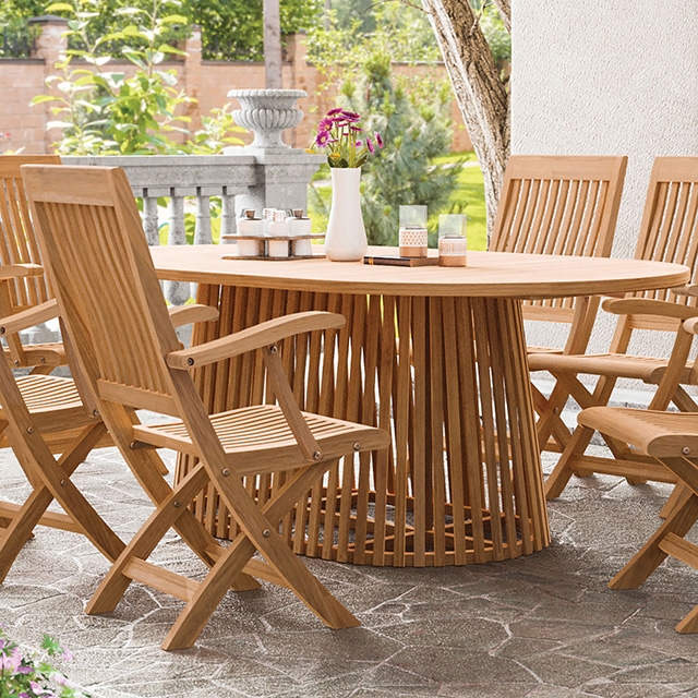 Furniture Of America Lovina Transitional Natural Oval Dining Table Model GM-2031-PK