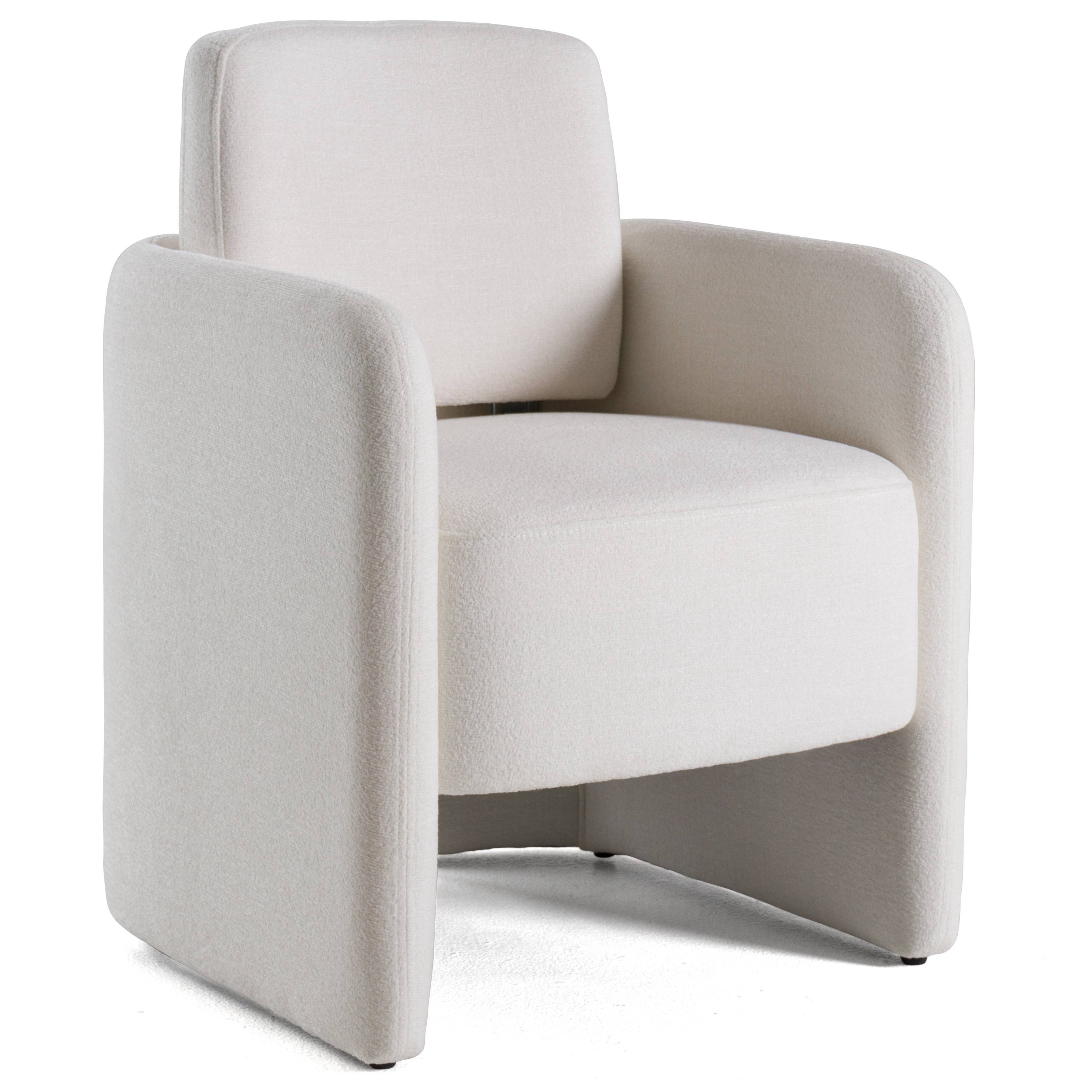 LA Furniture Hermosa Modern White Fabric Dining Chair VGKK-KF.Y2220-WHT Contemporary Style by Vig Furnitrue Number 82725|82725A Catch Home Goods
