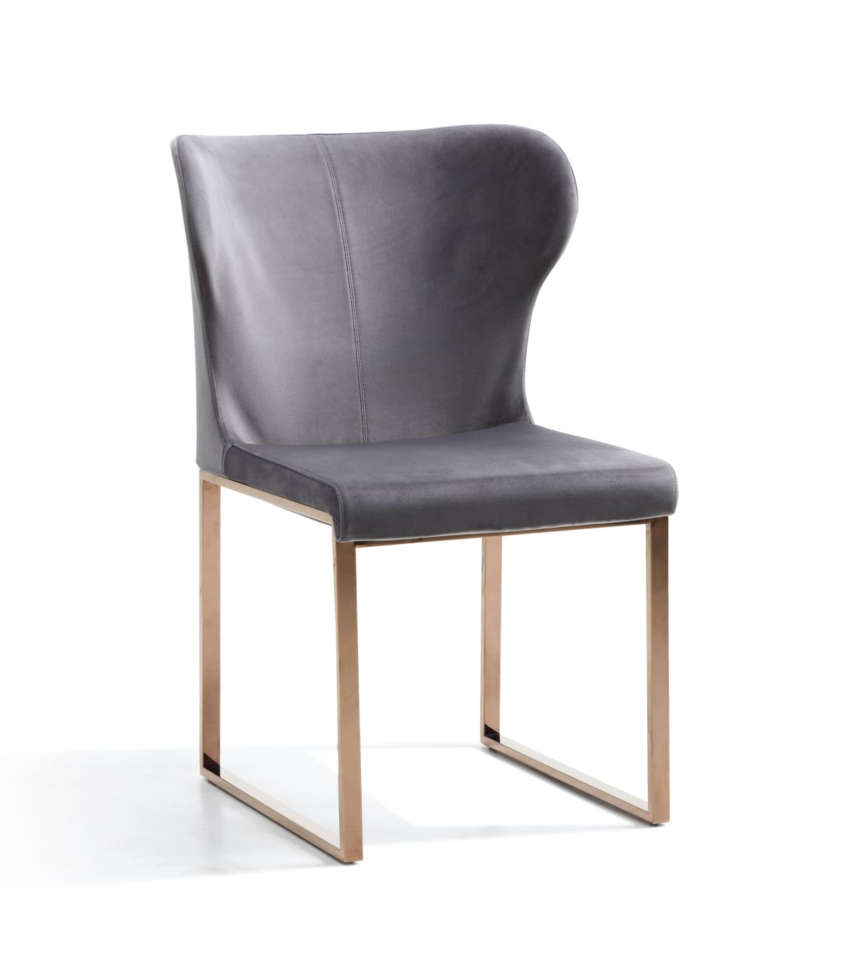 LA Furniture Chadwick Modern Grey Velvet & Rosegold Dining Chair VGHBHN54-GRY Contemporary Style by Vig Furnitrue Number 74892 Catch Home Goods