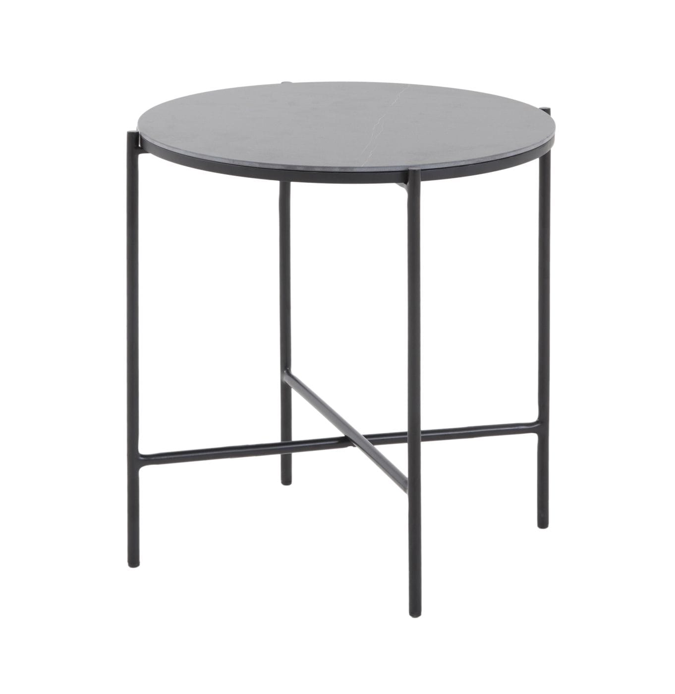 LA Furniture Hobart Modern Black Ceramic End Table VGDWJ5837-BLK-ET Contemporary Style by Vig Furnitrue Number 78385 Catch Home Goods