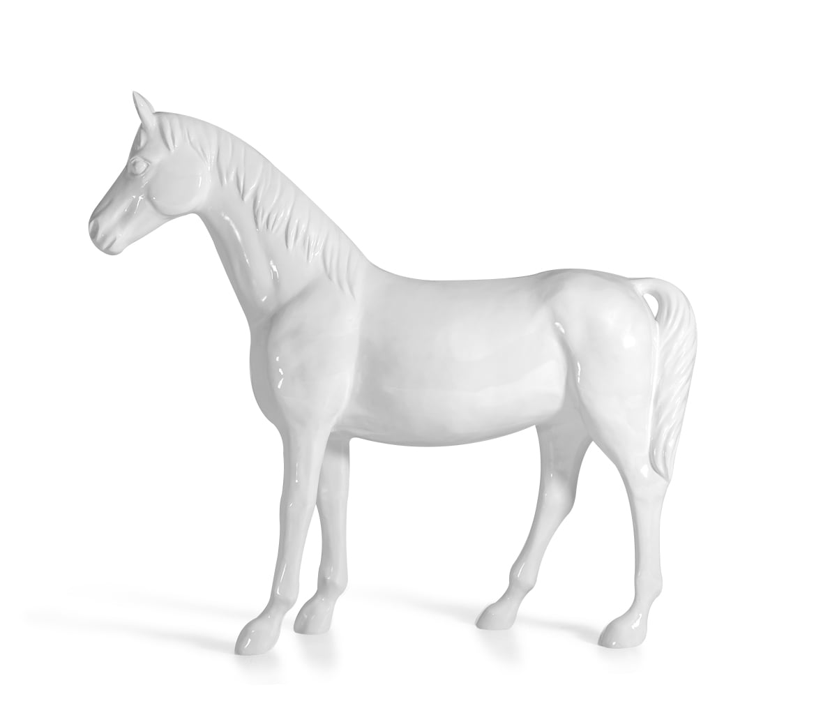 LA Furniture White Full Size Horse Sculpture VGTHSV-001-WHT Contemporary Style by Vig Furnitrue Number 71794 Catch Home Goods
