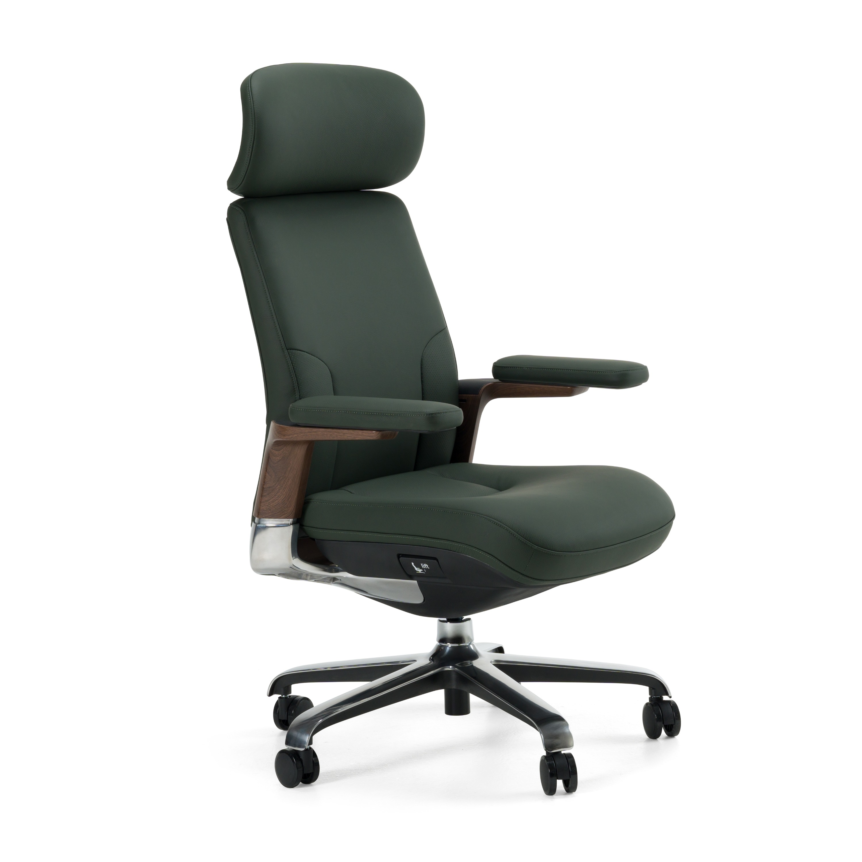 LA Furniture Johnson Modern Green Leather Executive Office Chair VGFU-FK006-A-GRN Contemporary Style by Vig Furnitrue Number 83179 Catch Home Goods