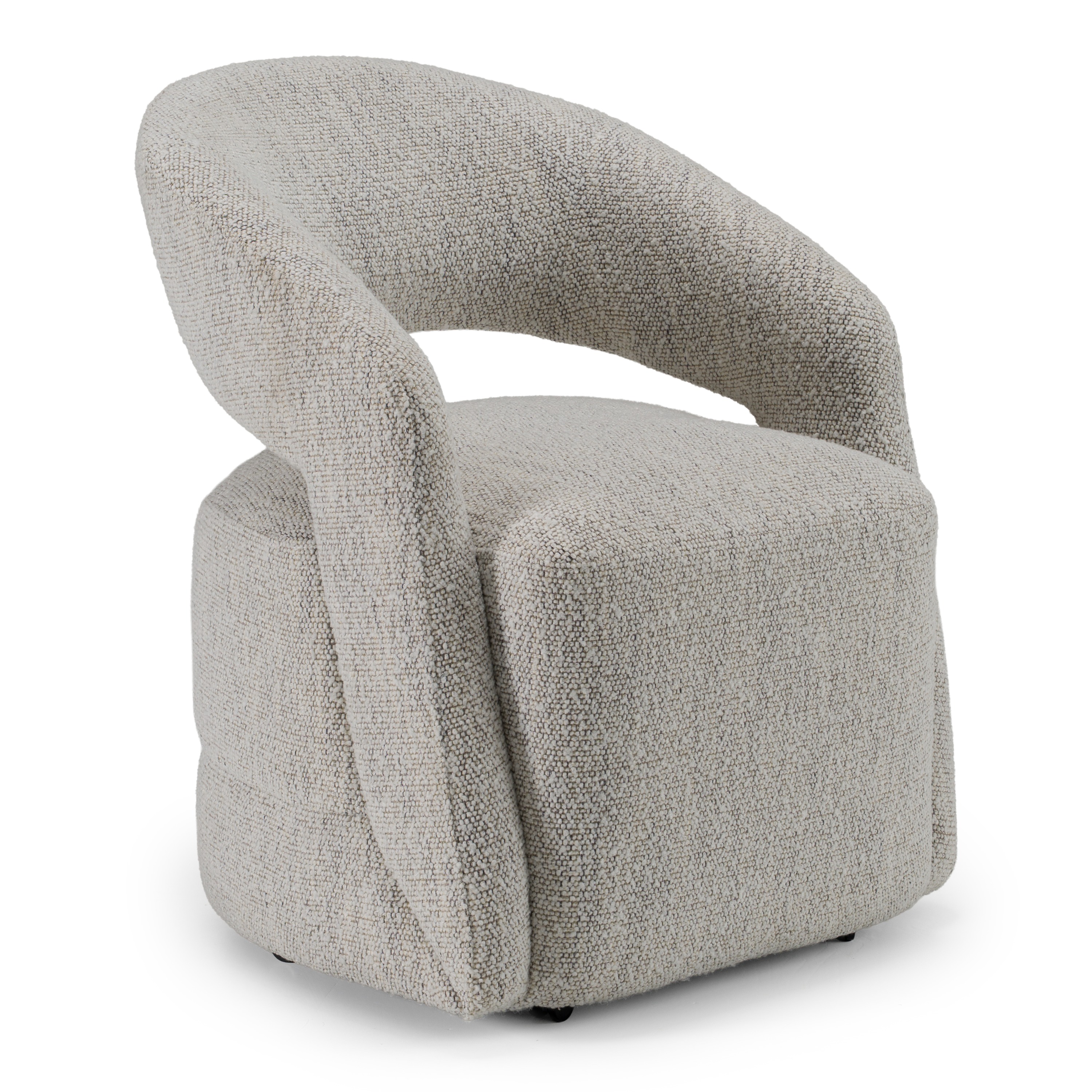 LA Furniture Kadoka Modern Light Grey Fabric Dining Chair with Castor Wheels VGKK-KF-Y2228-LTGRY Contemporary Style by Vig Furnitrue Number 82724 Catch Home Goods