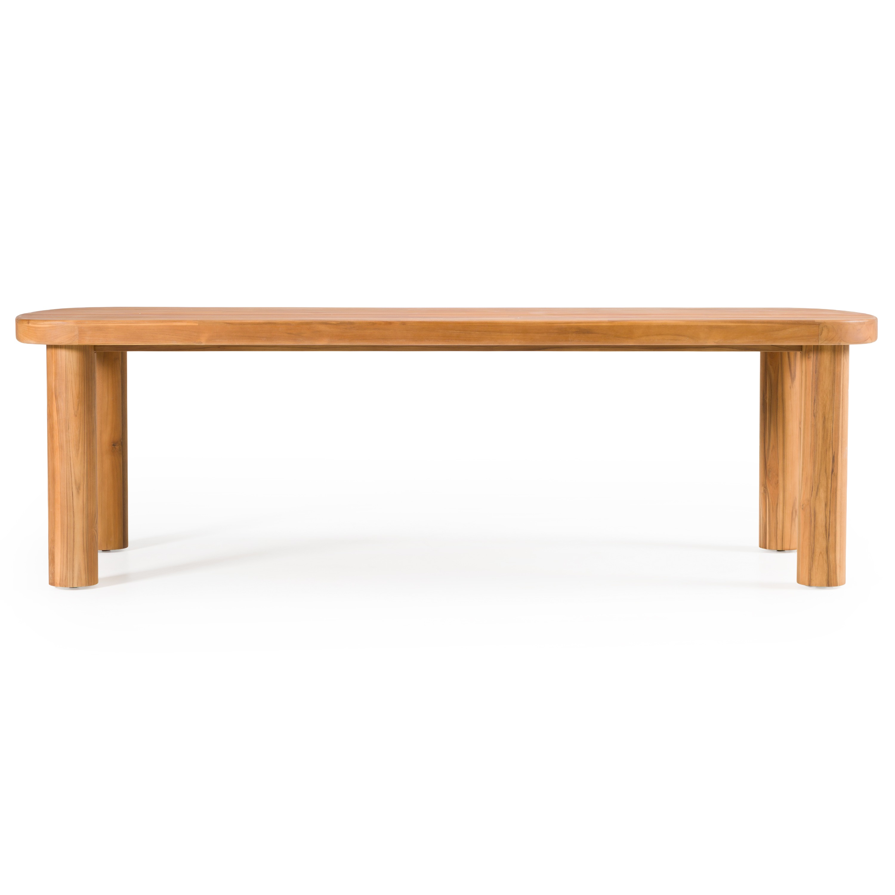 LA Furniture Kamari Outdoor Natural Teak Dining Table VGEF-LAREDO-DT Contemporary Style by Vig Furnitrue Number 83434 Catch Home Goods