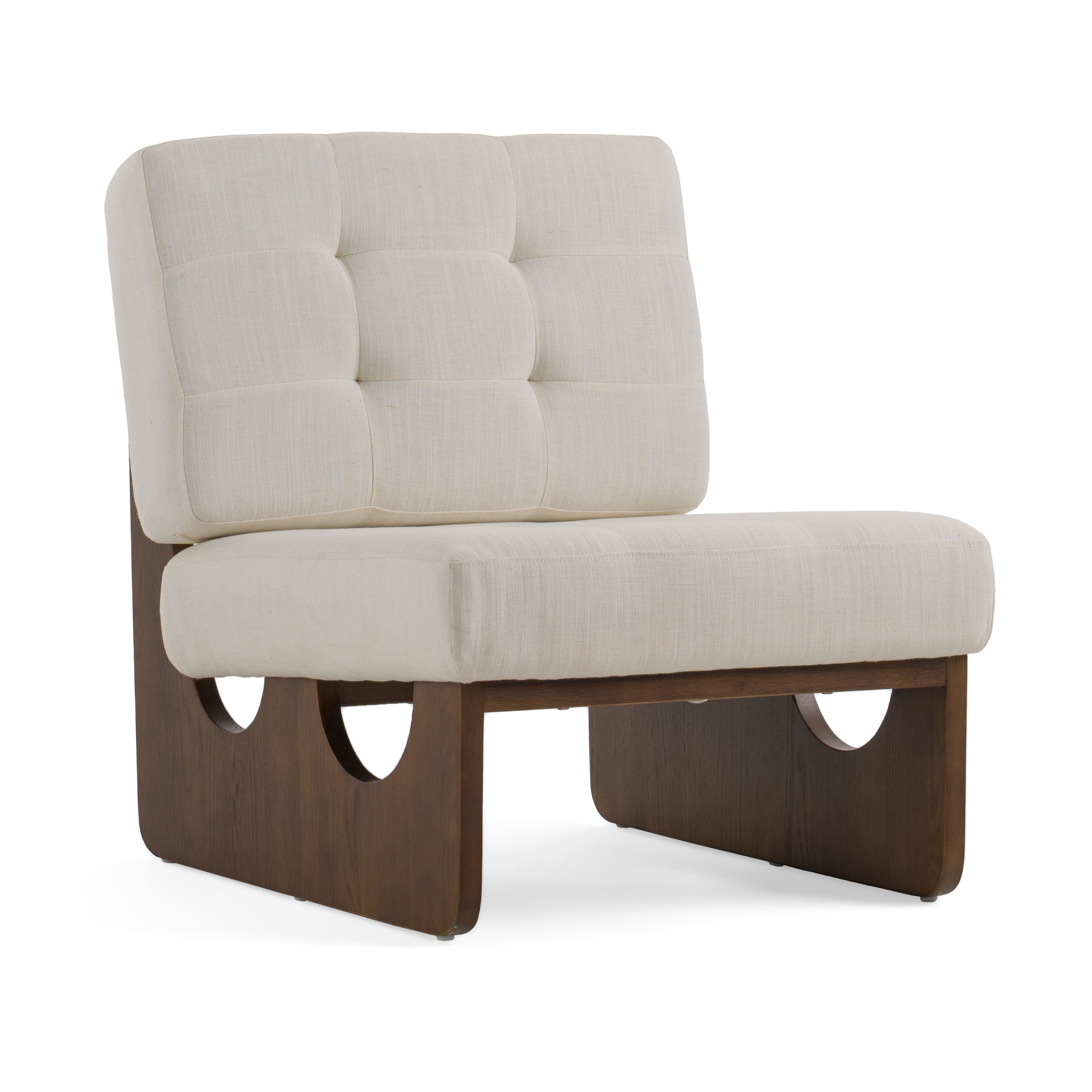 LA Furniture Kaylie Contemporary Off White Accent Chair VGEU-7367LC Contemporary Style by Vig Furnitrue Number 81105 Catch Home Goods