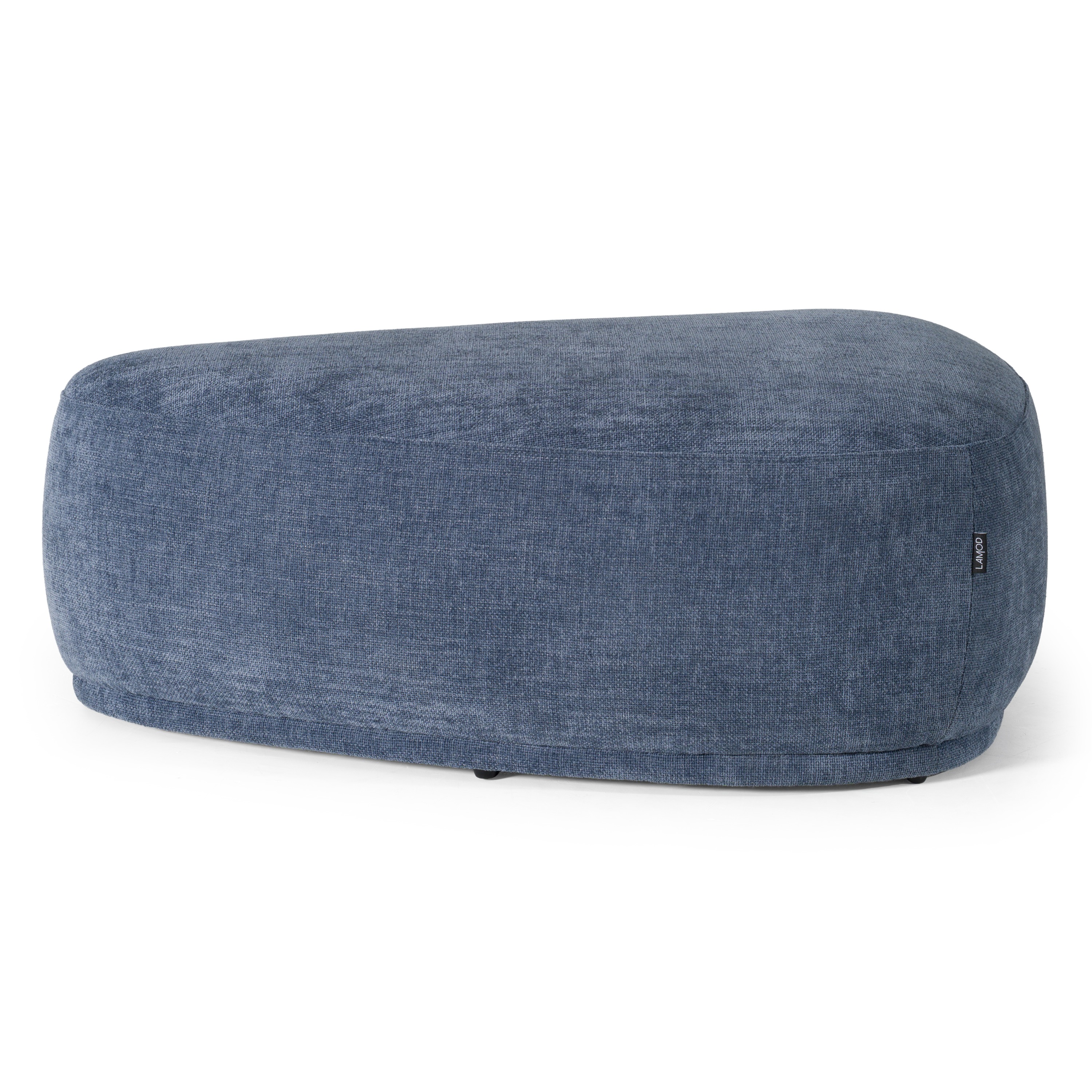 LA Furniture Kinsey Modern Blue Large River Rock Ottoman VGKK-KF.D2015-LRG-NAVY Contemporary Style by Vig Furnitrue Number 81144 Catch Home Goods