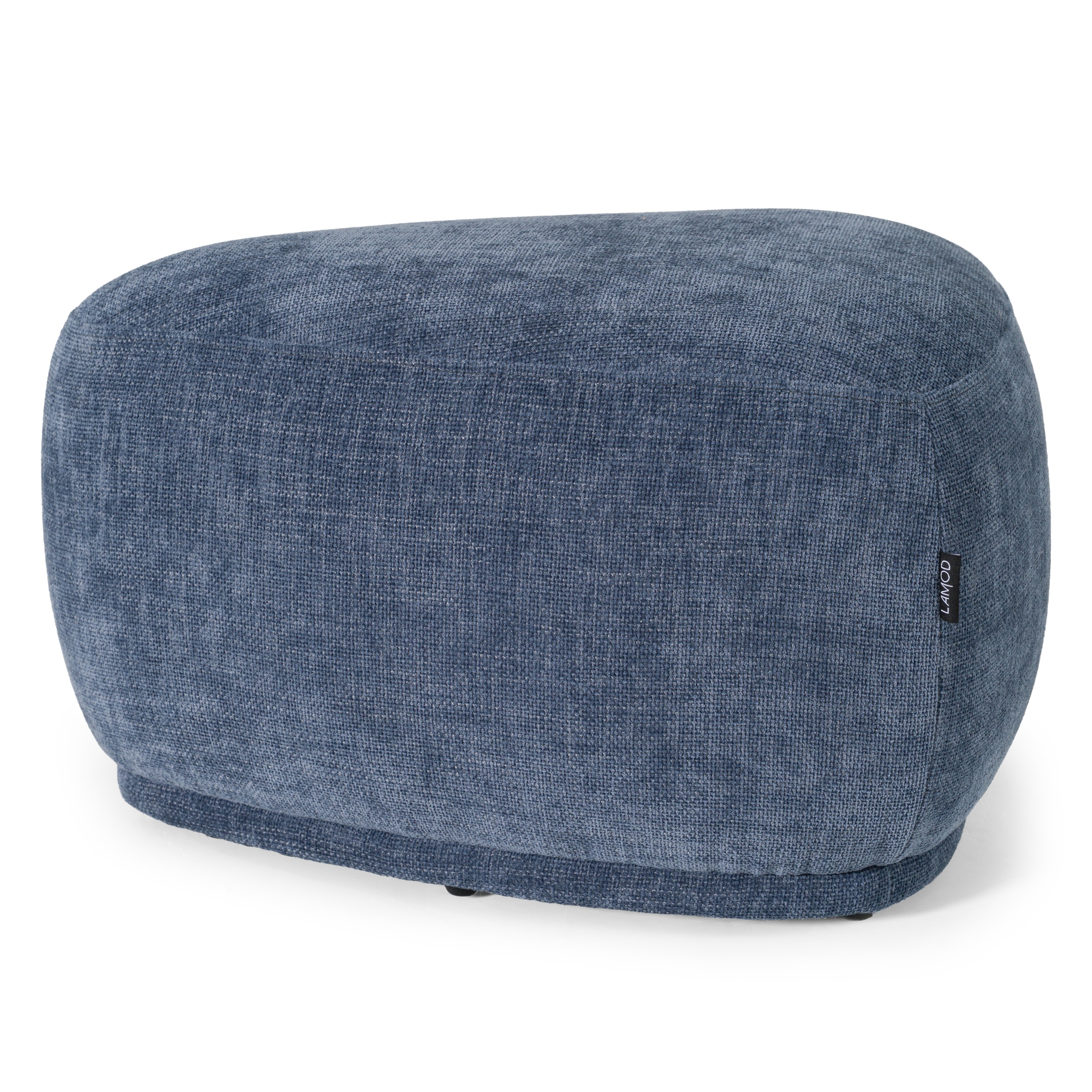 LA Furniture Kinsey Modern Blue Small River Rock Ottoman VGKK-KF.D2015-SML-NAVY Contemporary Style by Vig Furnitrue Number 81145 Catch Home Goods
