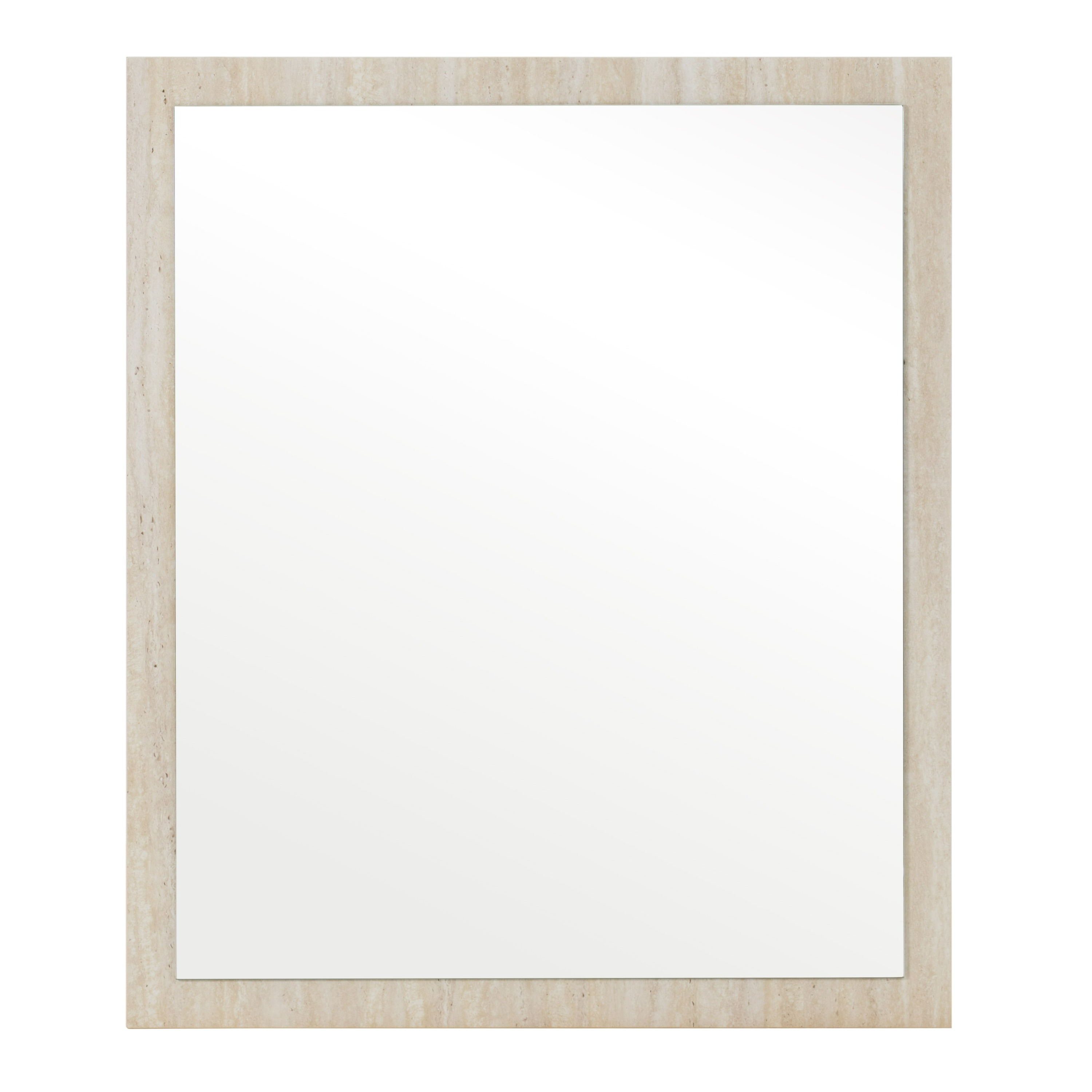 LA Furniture Lago Modern Faux Travertine Mirror VGAC-LAGO-MIR Contemporary Style by Vig Furnitrue Number 83326 Catch Home Goods