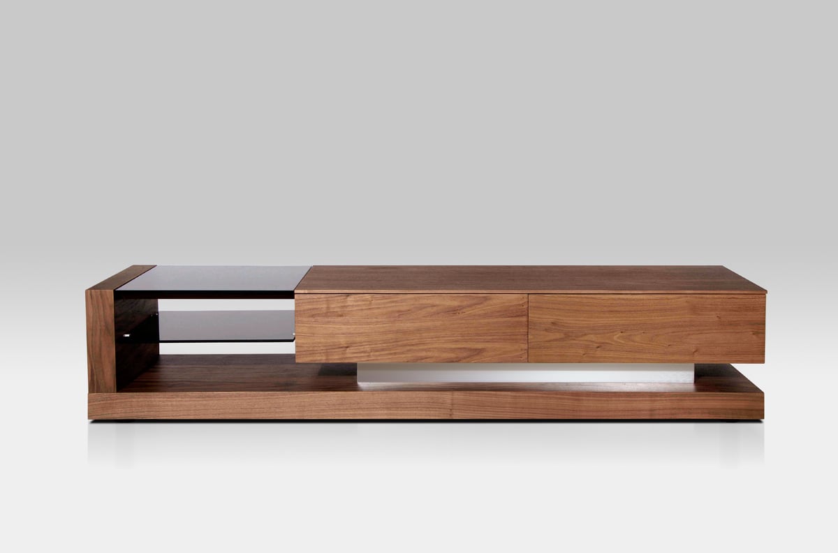 LA Furniture Mali Modern Walnut TV Stand VGBBLE613F-WAL Contemporary Style by Vig Furnitrue Number 73268 Catch Home Goods
