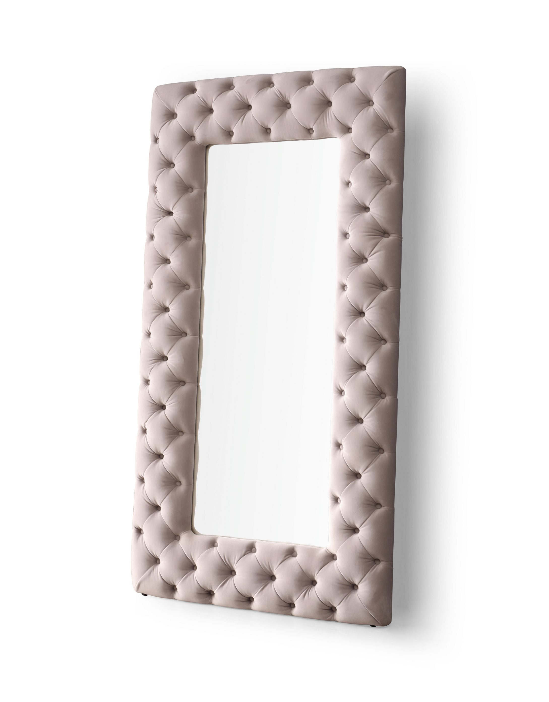 LA Furniture Legend Transitional Grey Velvet Floor Mirror VGVCJ8111-3H-GRY-MIR Contemporary Style by Vig Furnitrue Number 78577 Catch Home Goods