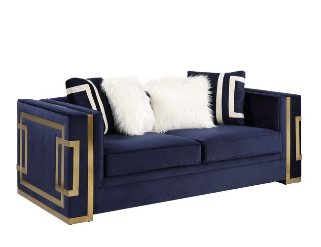 Acme Virrux Loveseat with 4 Pillows Model LV00294