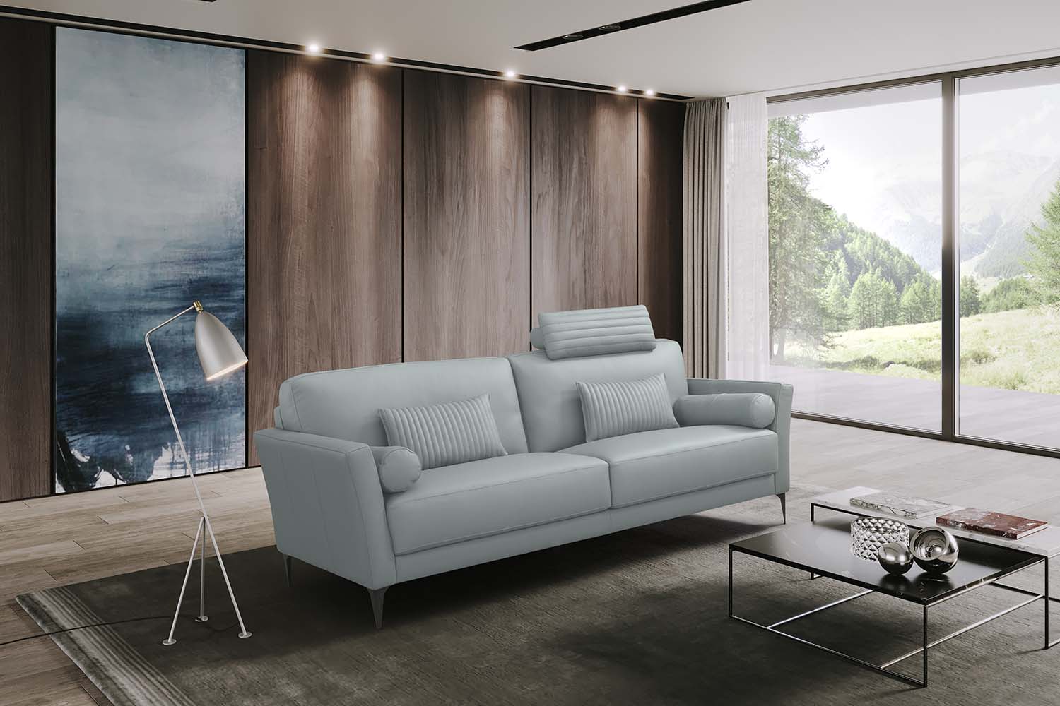 Acme Tussio Sofa with 5 Pillows Model LV00946