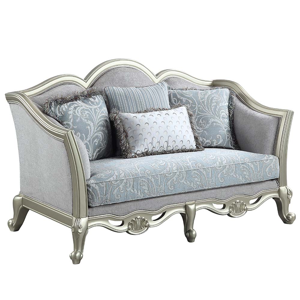 Acme Qunsia Loveseat with 4 Pillows Model LV01118
