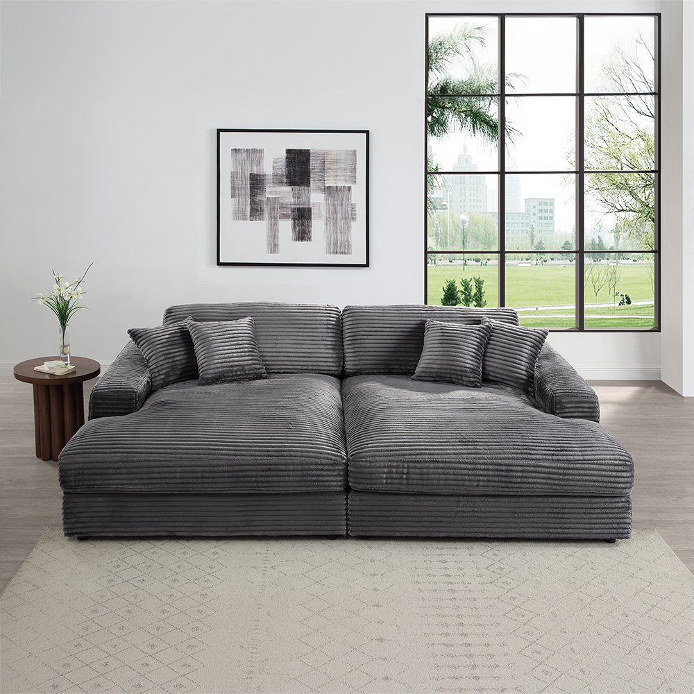 Acme Hilde Chaise with 2 Pillows Model LV03690