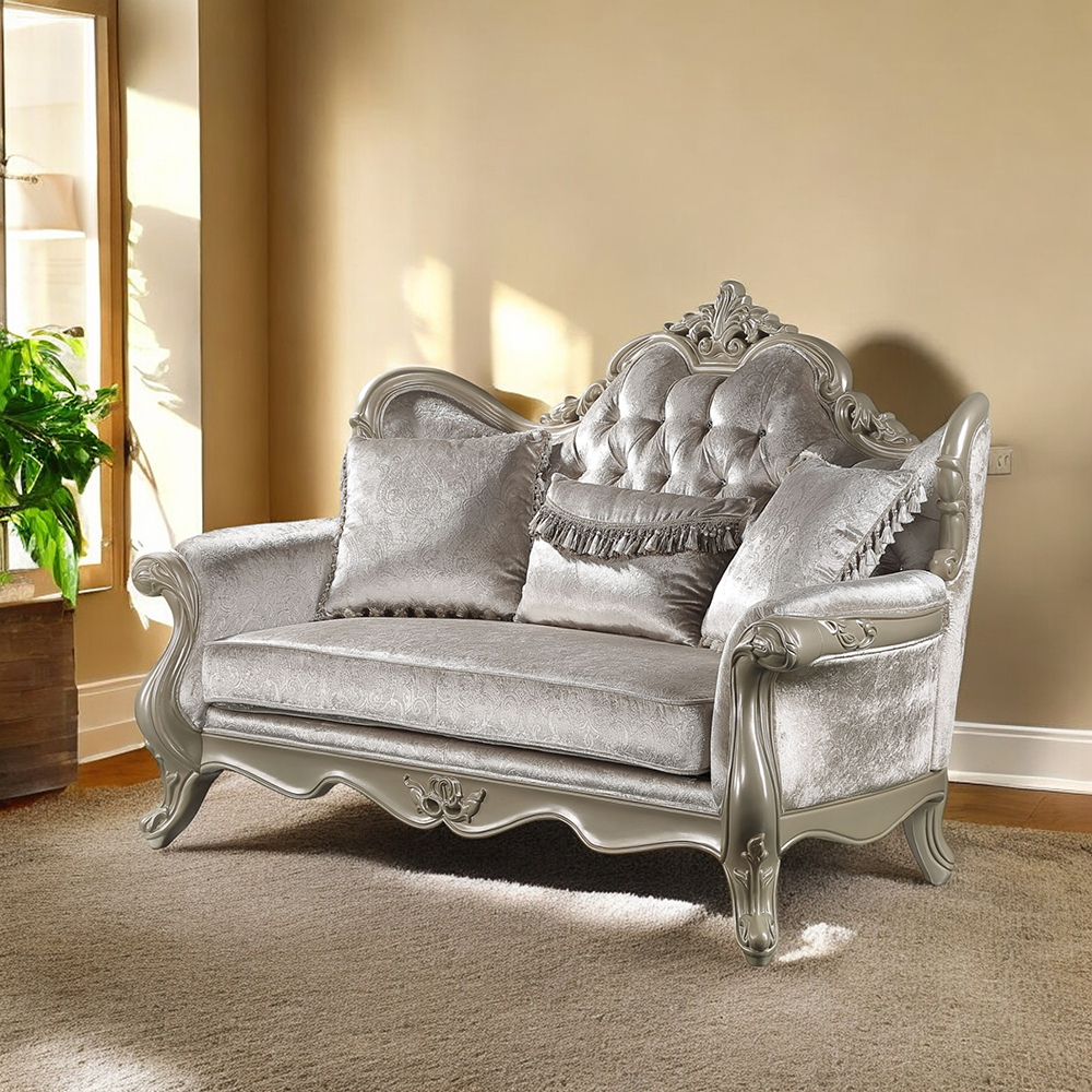 Acme Libertee Loveseat with 3 Pillows Model LV03821
