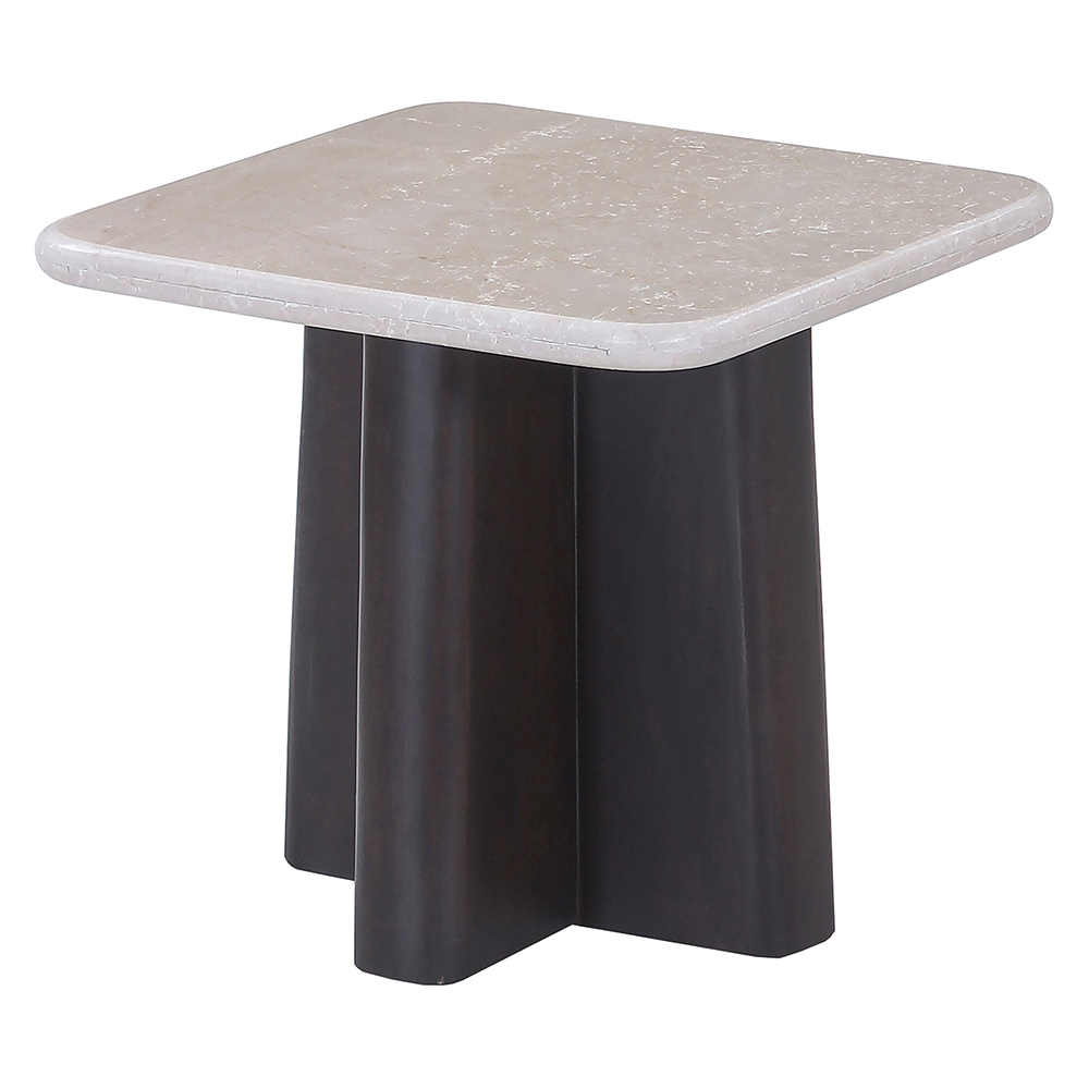 Acme Jacory End Table with Bottocino Marble Top Model LV04766