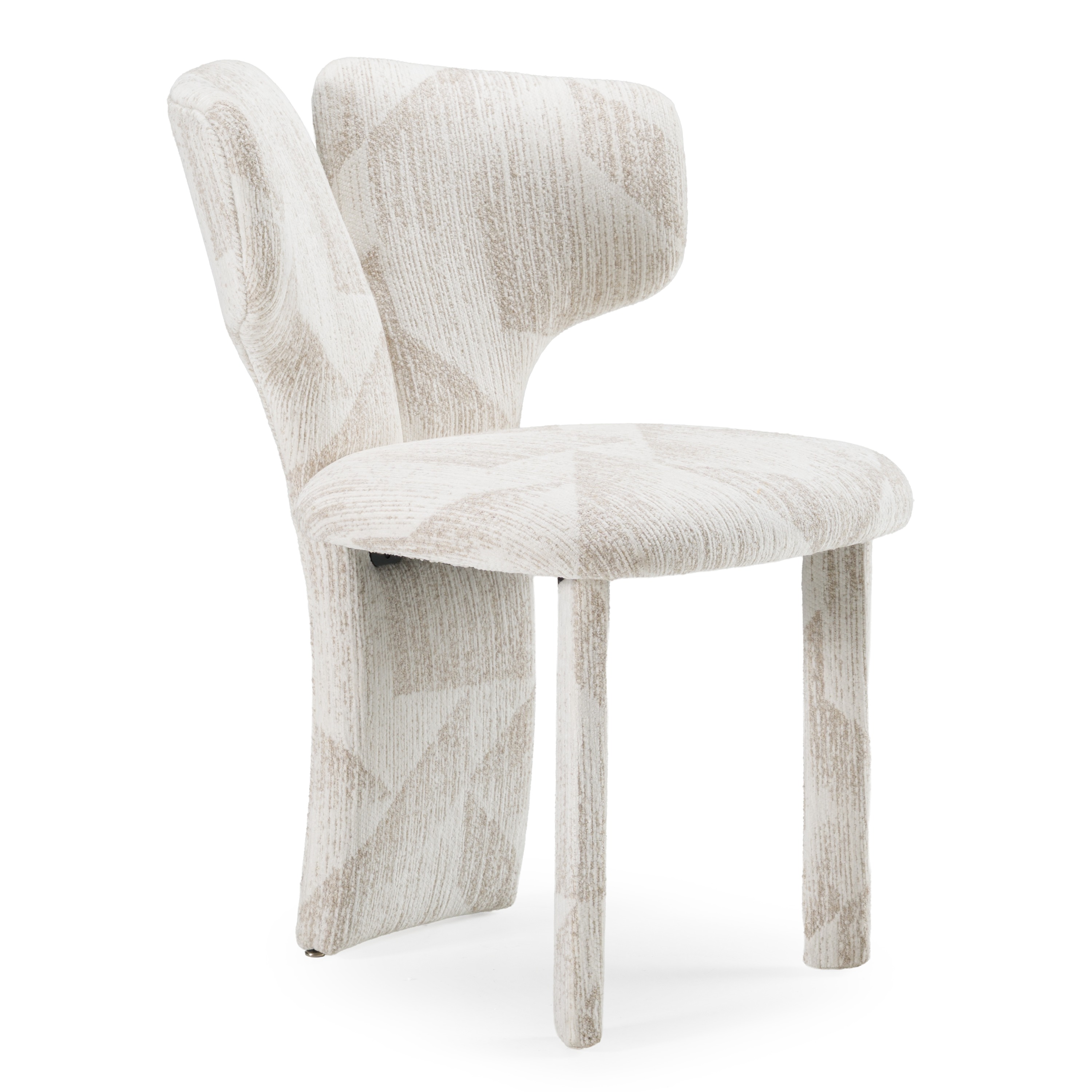 LA Furniture Masuda Modern Beige Pattern Fabric Dining Chair (Set of 2) VGOD-ZW-24081-BGE Contemporary Style by Vig Furnitrue Number 83170Z Catch Home Goods