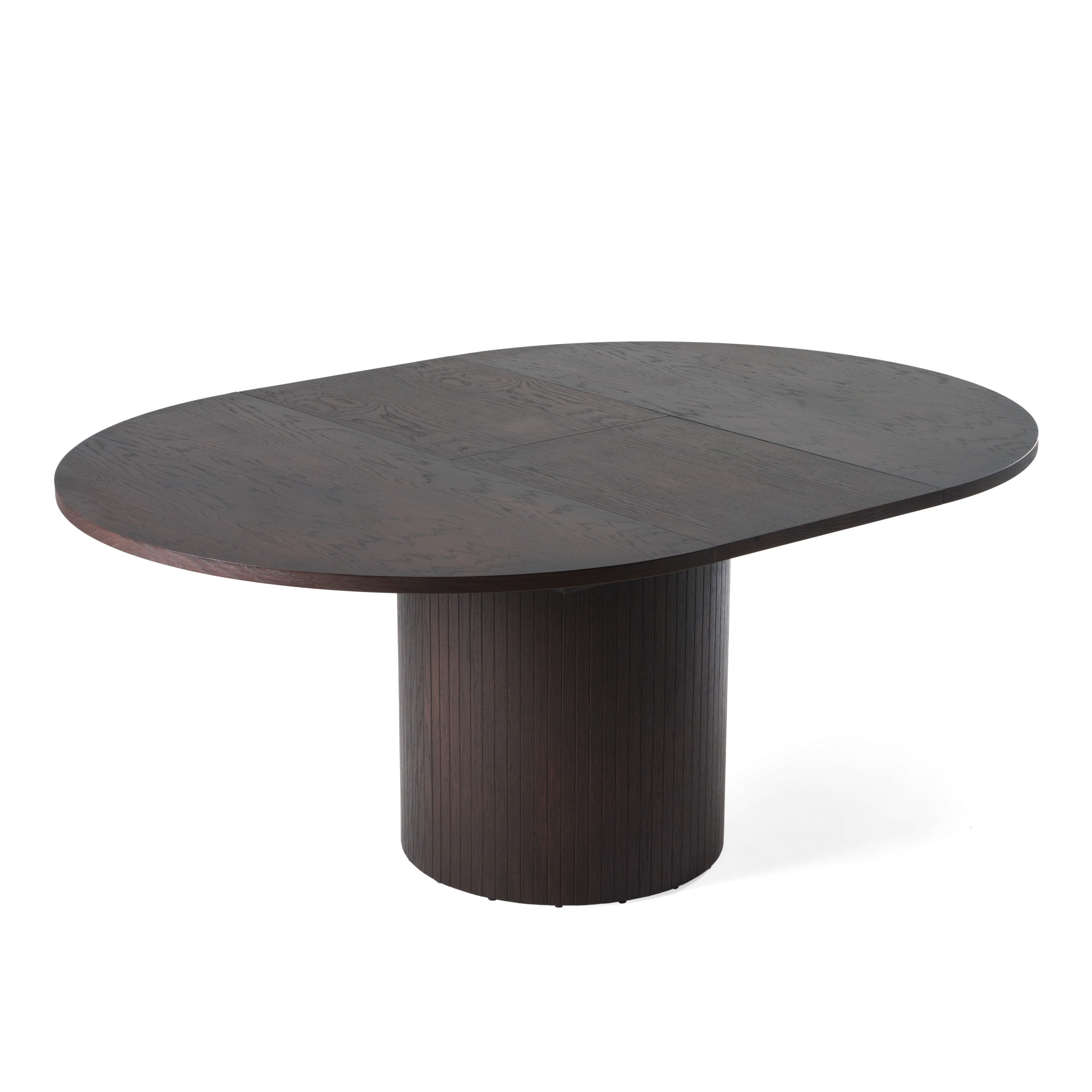 LA Furniture Miami Modern Brown Round Dining Table with Extension VGME121255-DT-BRN Contemporary Style by Vig Furnitrue Number 82109 Catch Home Goods