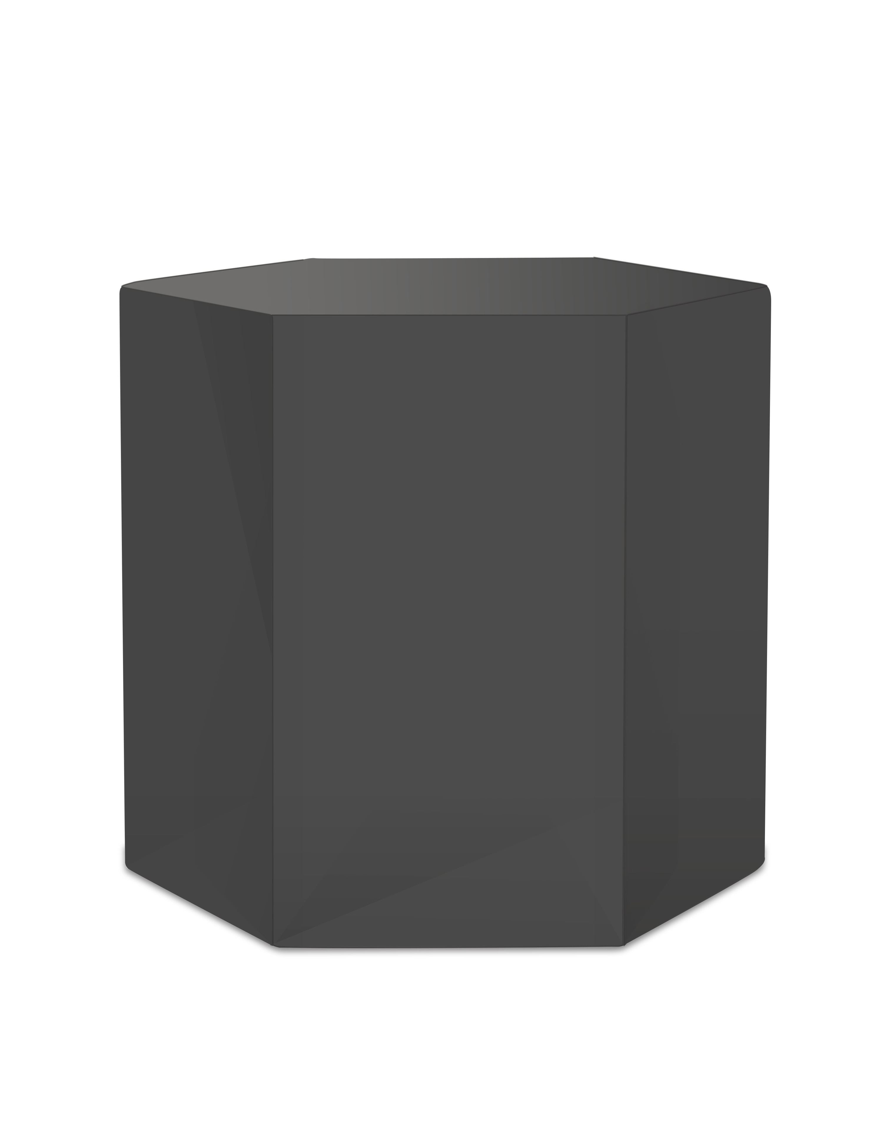 LA Furniture Newmont Medium Grey High Gloss End Table VGBBMND-CT34-GRY-ET Contemporary Style by Vig Furnitrue Number 78950 Catch Home Goods